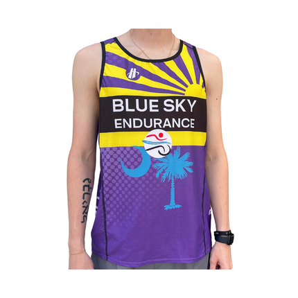 Men's Blue Sky Endurance Run Singlet (Purple)