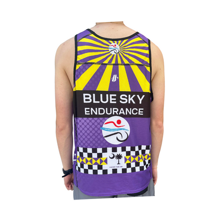Men's Blue Sky Endurance Run Singlet (Purple)
