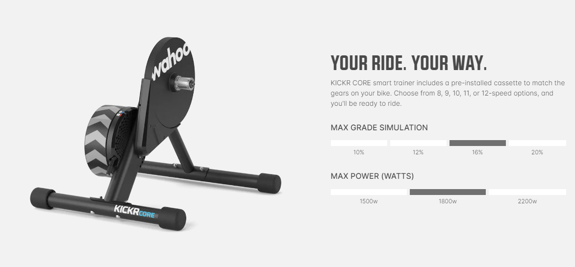 Wahoo Kickr Core Indoor Bike Trainer