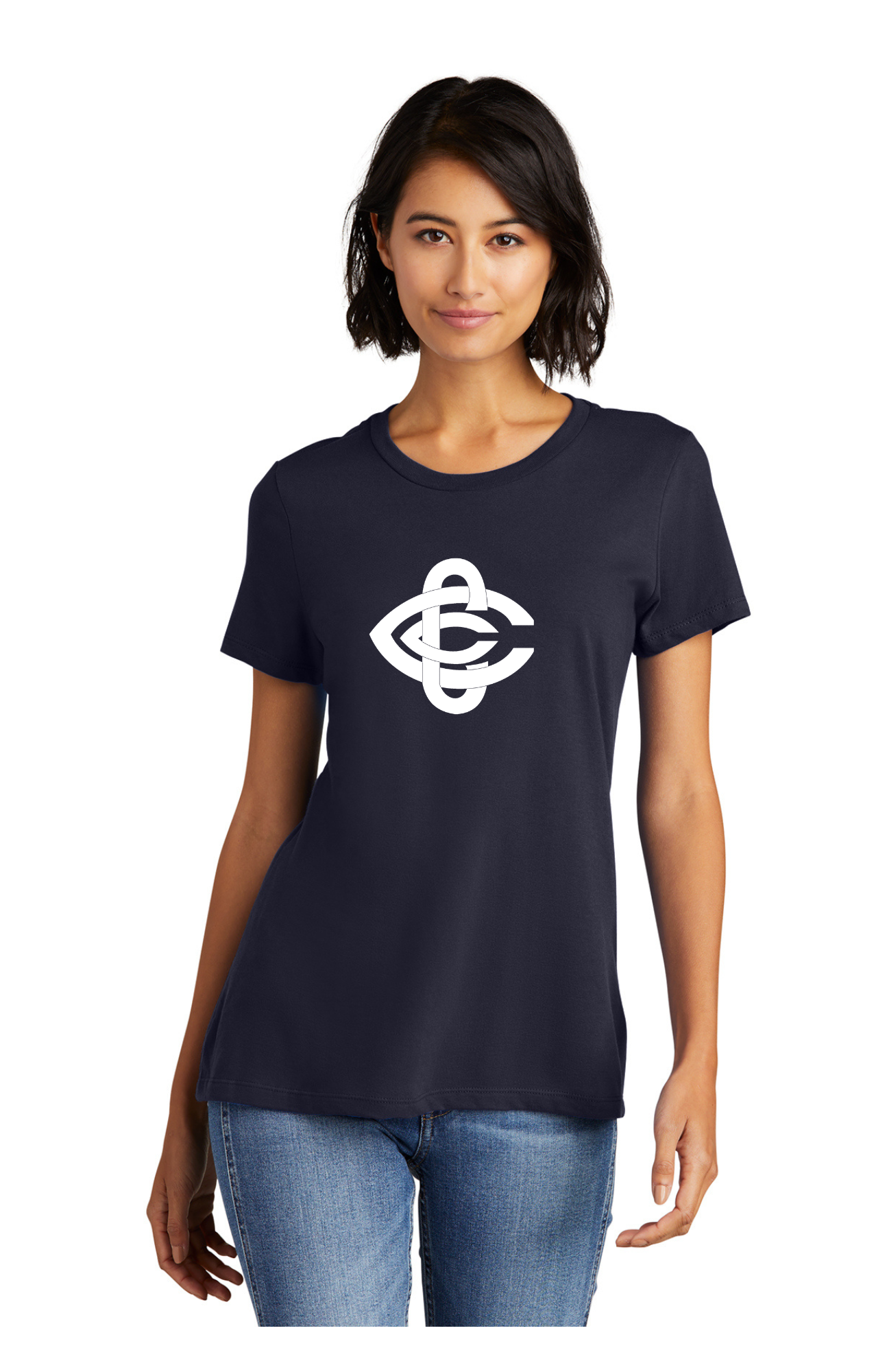 Ladies New Navy Blue T-Shirt