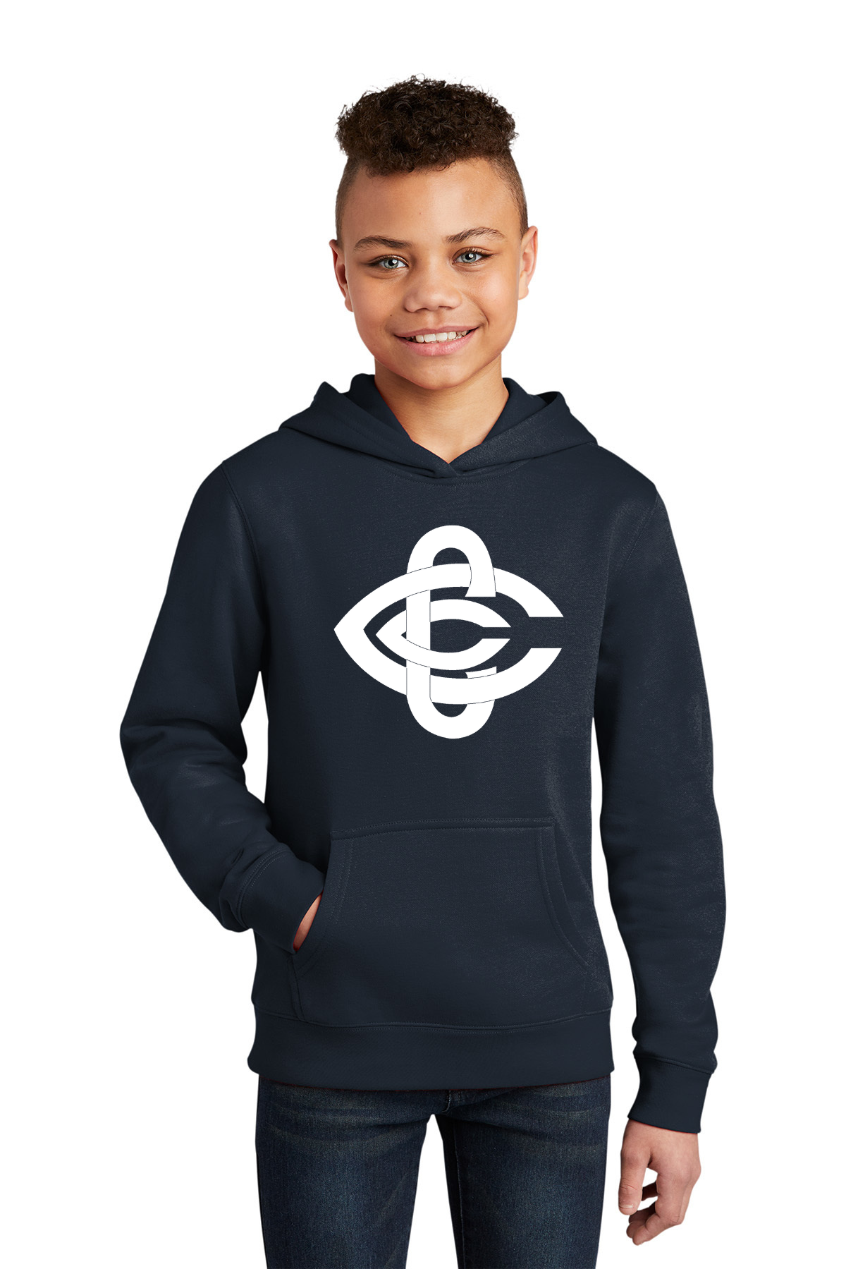 Youth New Navy Hoodie