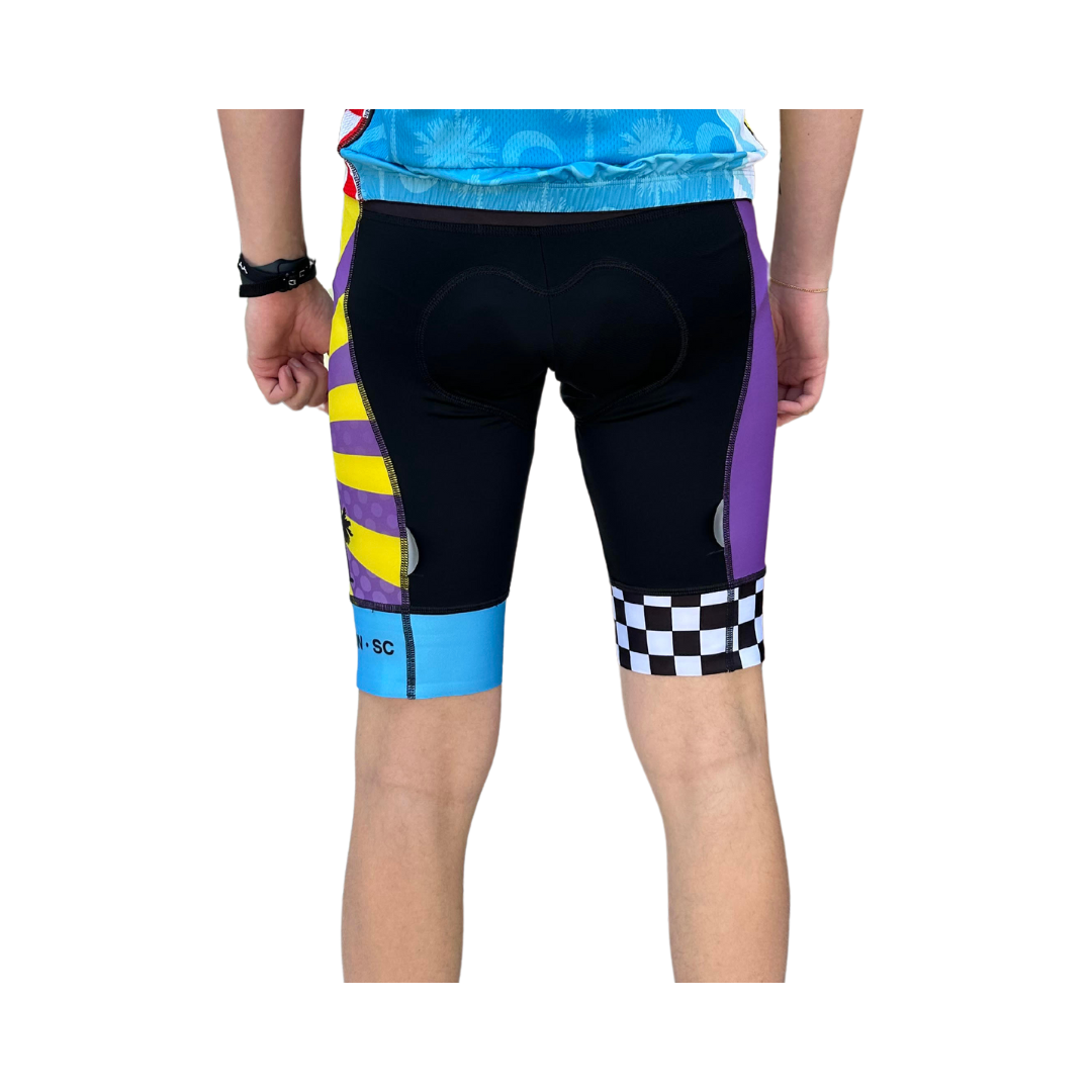 Men's Blue Sky Endurance Velocity Cycle Shorts (Purple)