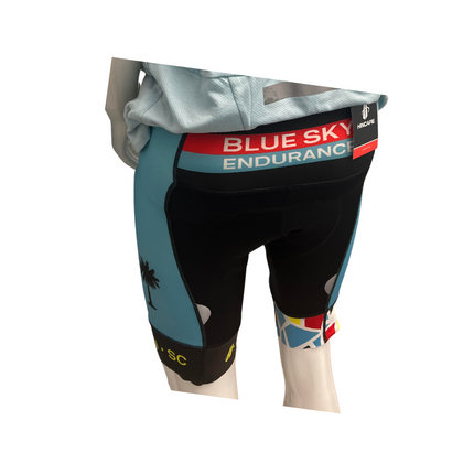 Men's Blue Sky Endurance Hincapie Cycle Shorts (Broken Glass Print)