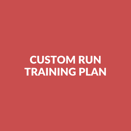 Custom Run Training Plan