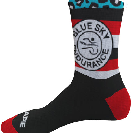 Blue Sky Endurance Unisex Cycling Socks 7" Cuff