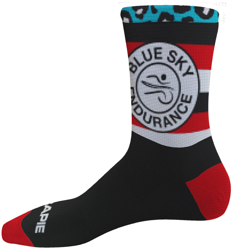 Blue Sky Endurance Unisex Cycling Socks 7" Cuff