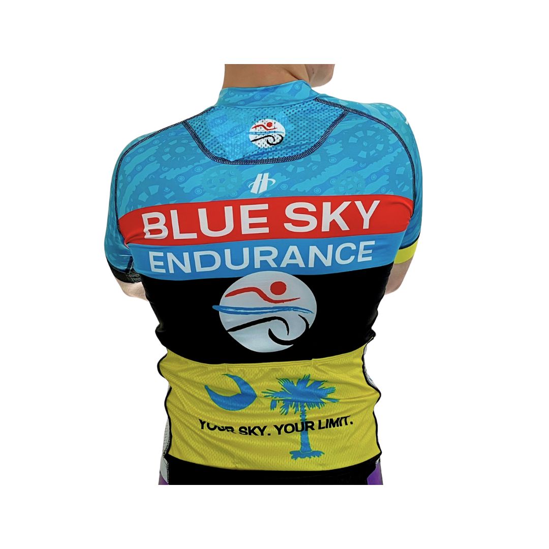 Men's Blue Sky Endurance Chain Ring Cycling Jersey