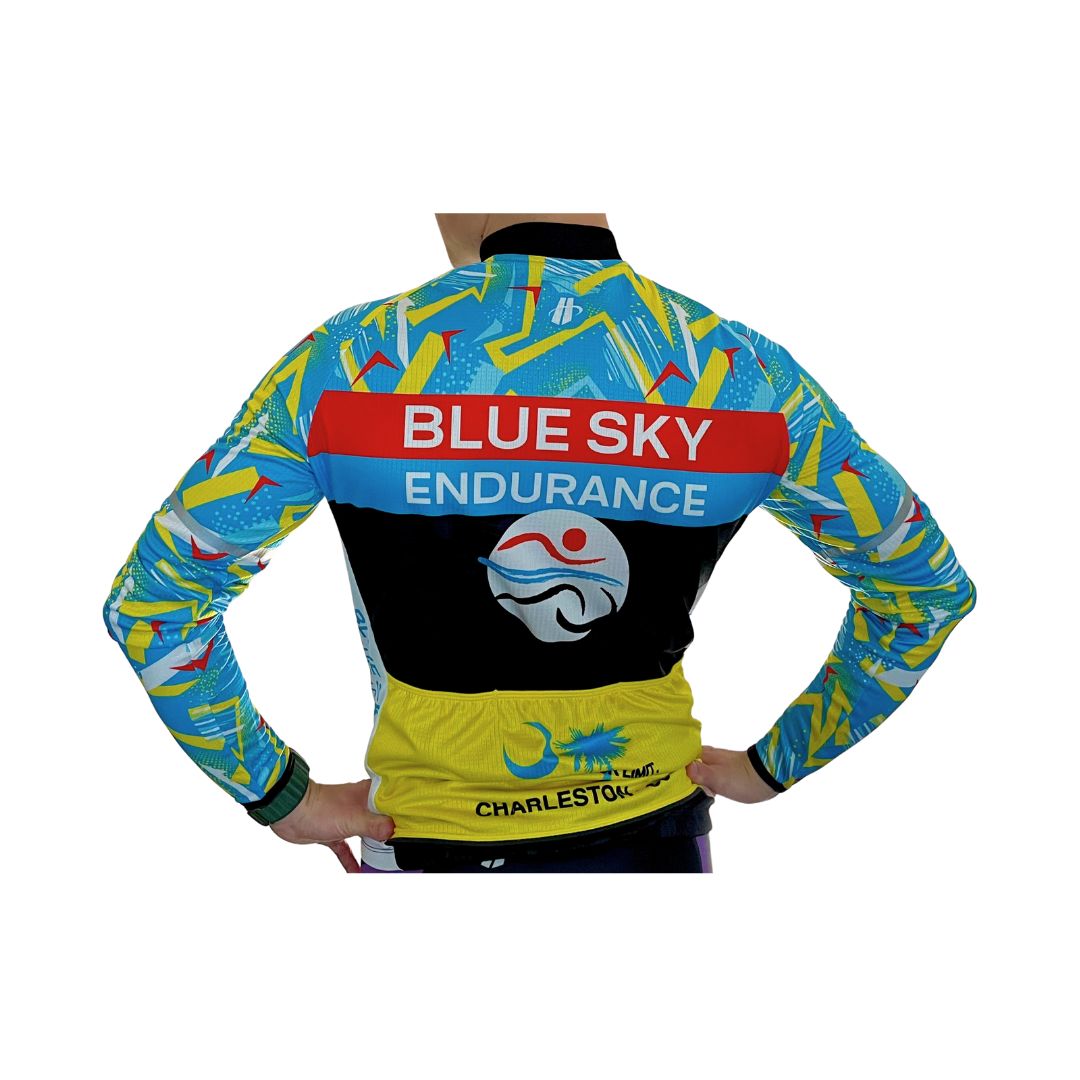 Men's Blue Sky Endurance Long Sleeve Bike Jersey