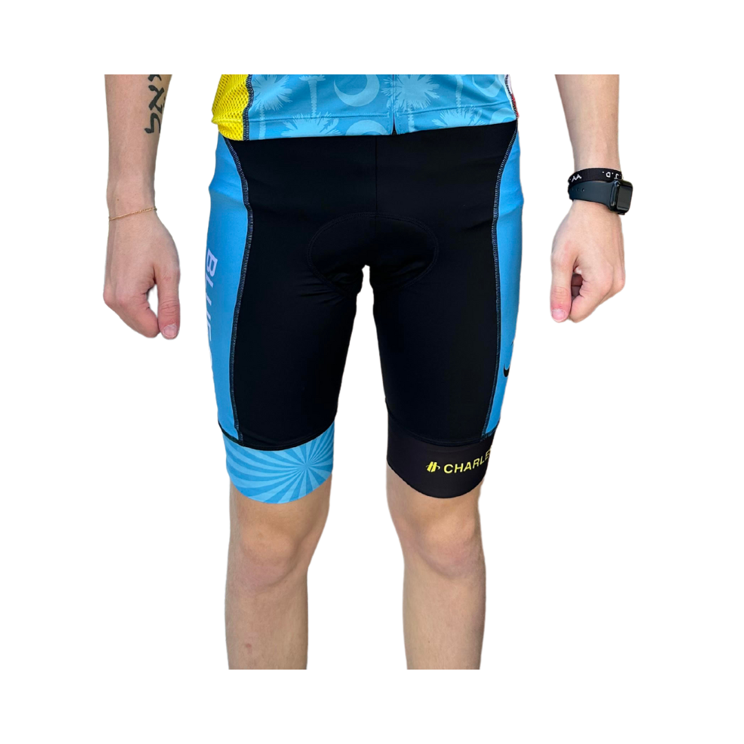 Men's Blue Sky Endurance Velocity Cycle Short Blue Rays