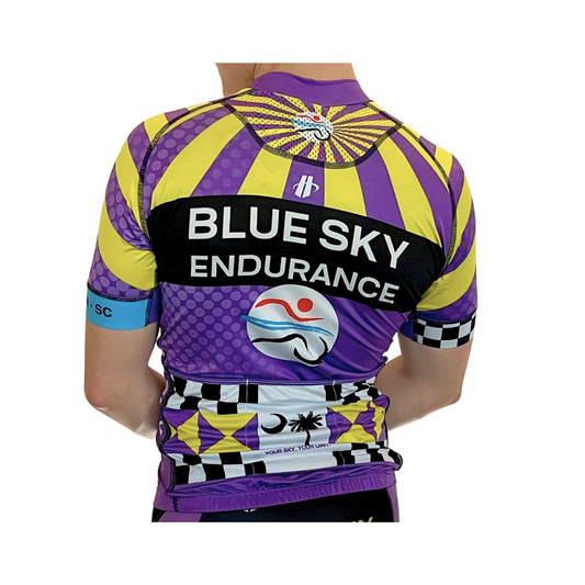 Men's Blue Sky Endurance Short Sleeve Bike Jersey