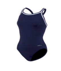 Dolfin Navy with White Stripe Reliance Suit