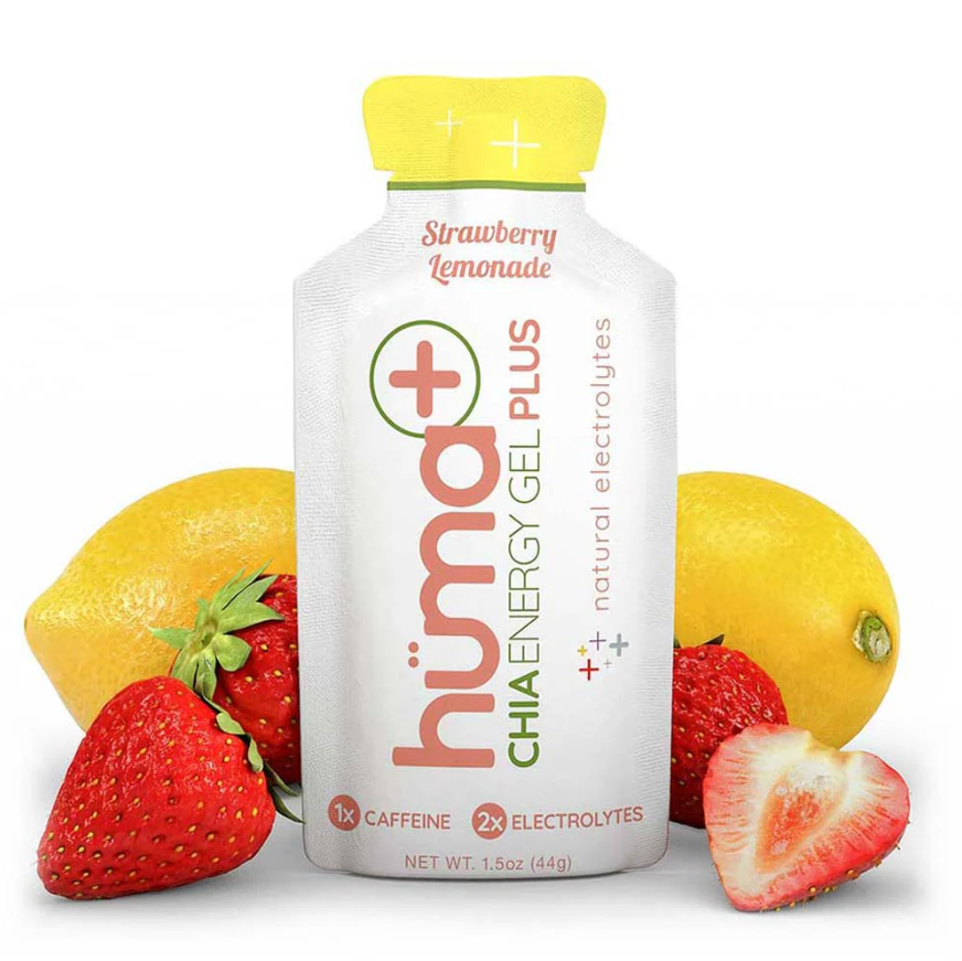 Huma Strawberry Lemonade Chia Energy Gel Plus