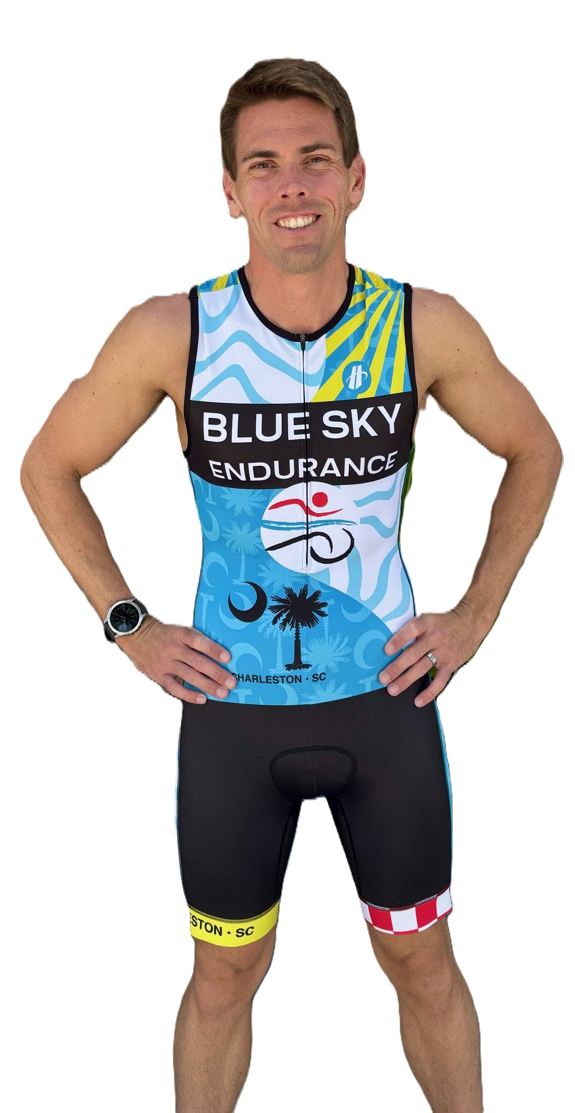 Men's Sleeveless Triathlon Skinsuit – Blue Sky Endurance