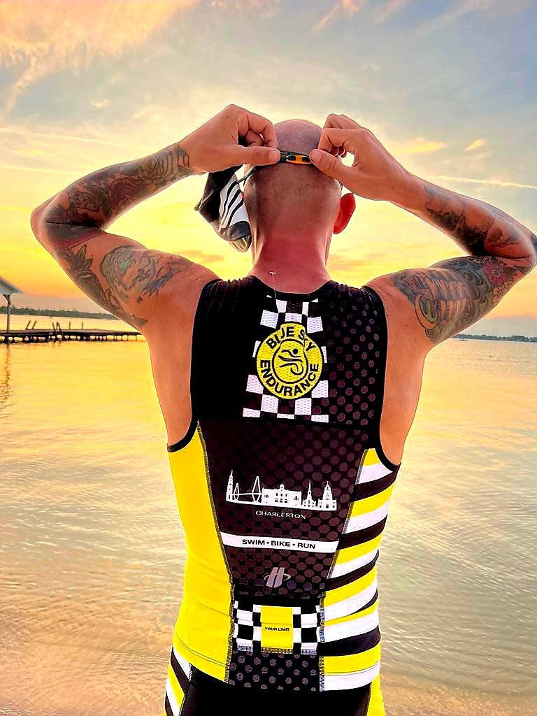 Men's Sleeveless Tri Top Custom Design