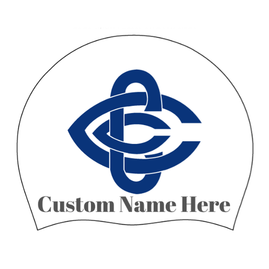 2 Swimming Caps with Custom Name