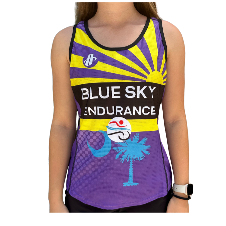 Women's Blue Sky Endurance Run Singlet (Purple)