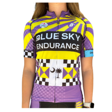 Women's Blue Sky Endurance Short Sleeve Bike Jersey