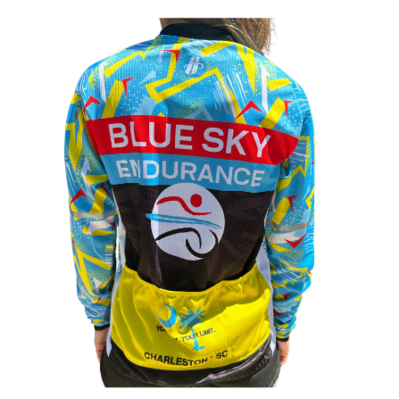 Women's Blue Sky Endurance Long Sleeve Bike Jersey