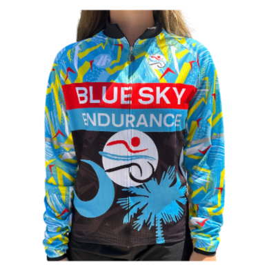 Women's Blue Sky Endurance Long Sleeve Bike Jersey