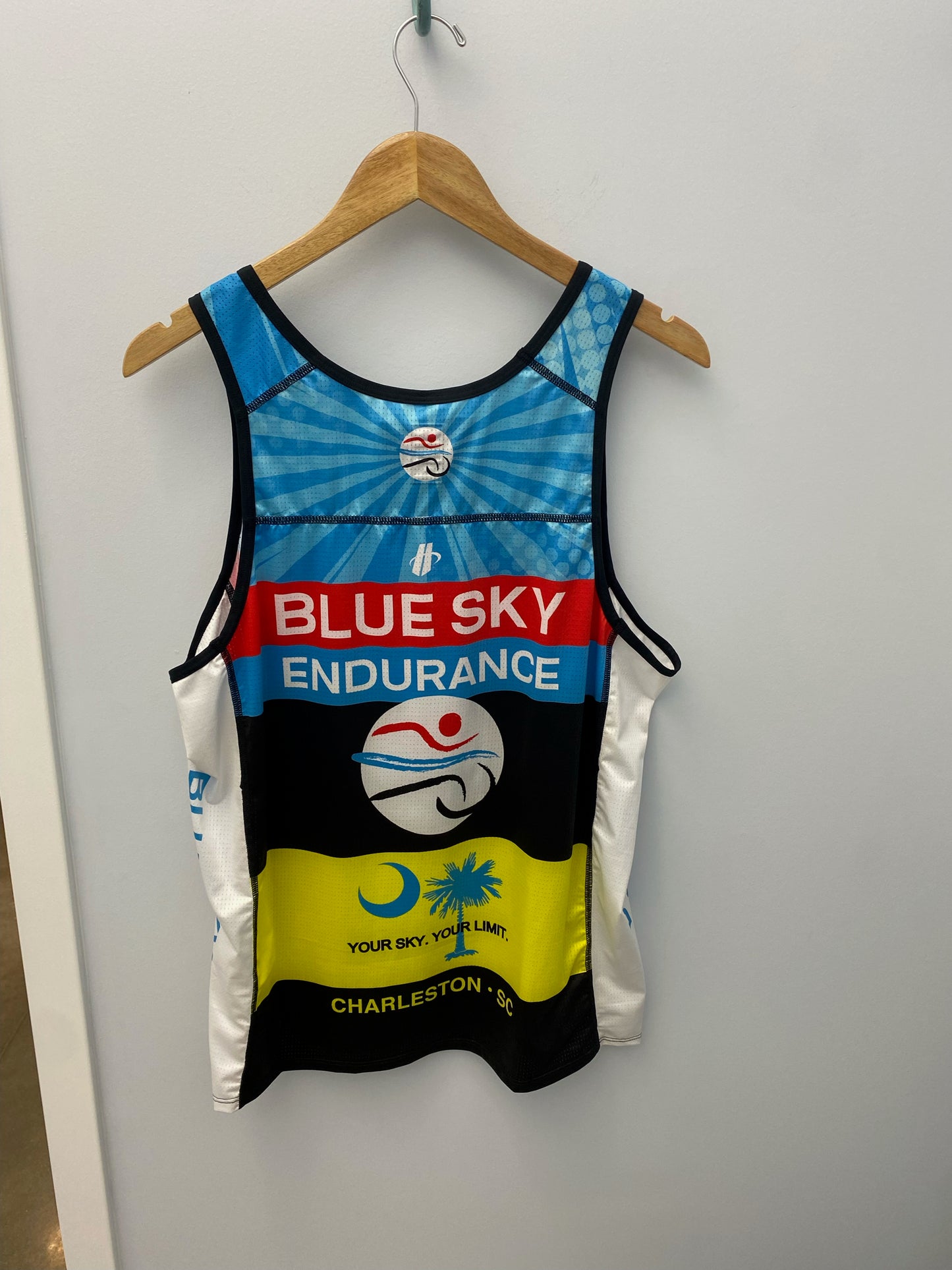 Men's Blue Sky Endurance Run Singlet (Blue Rays)