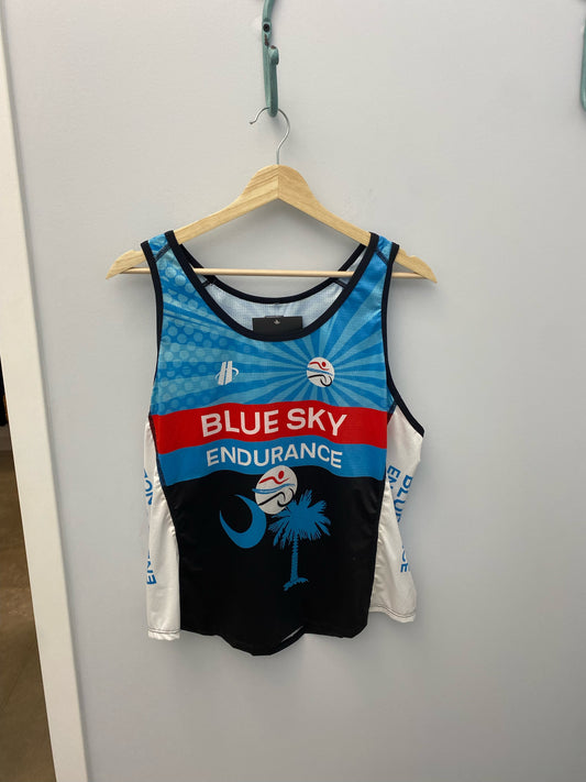 Women's Blue Sky Endurance Run Singlet (Blue Rays)