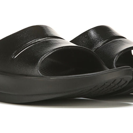Women's Ooahh Luxe Black Slides