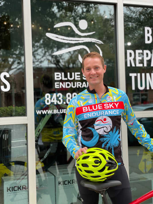 Men's Blue Sky Endurance Long Sleeve Bike Jersey