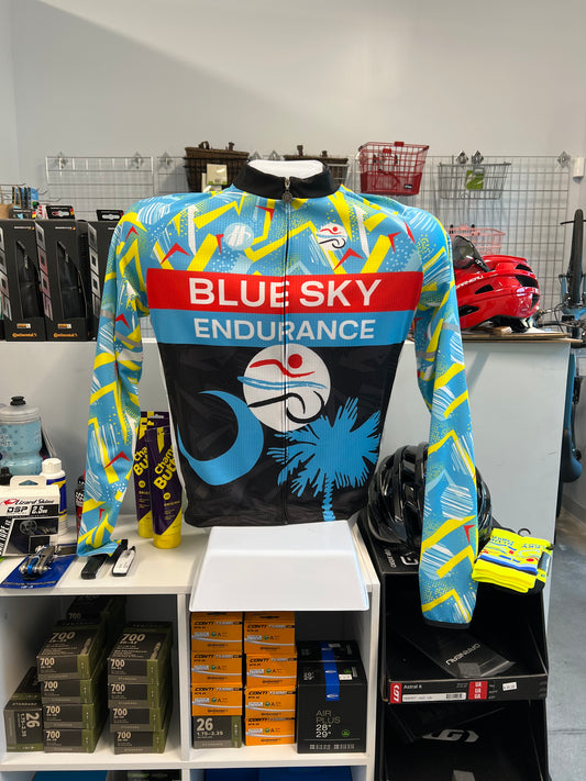 Women's Blue Sky Endurance Long Sleeve Bike Jersey
