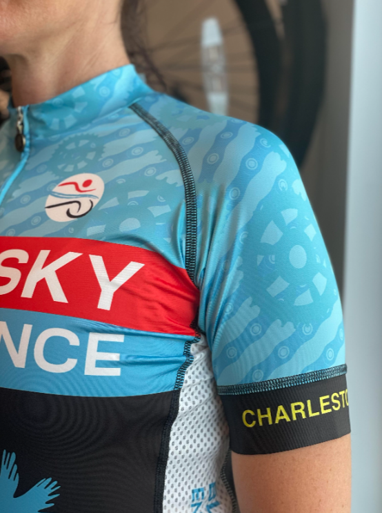 Women's Blue Sky Endurance Chain Ring Cycling Jersey