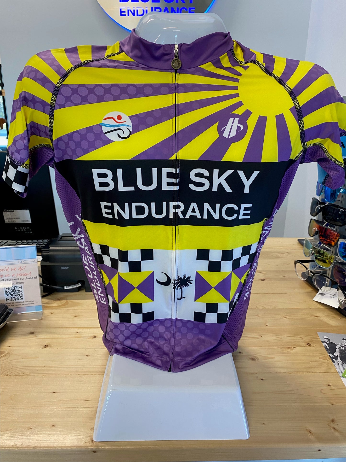 Men's Blue Sky Endurance Short Sleeve Bike Jersey